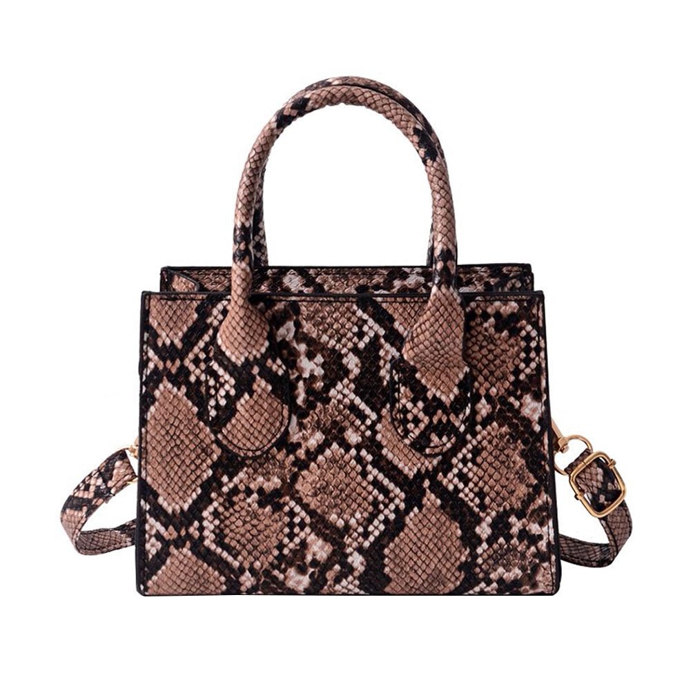 Bolsa de Couro Animal Print - Loja Fact