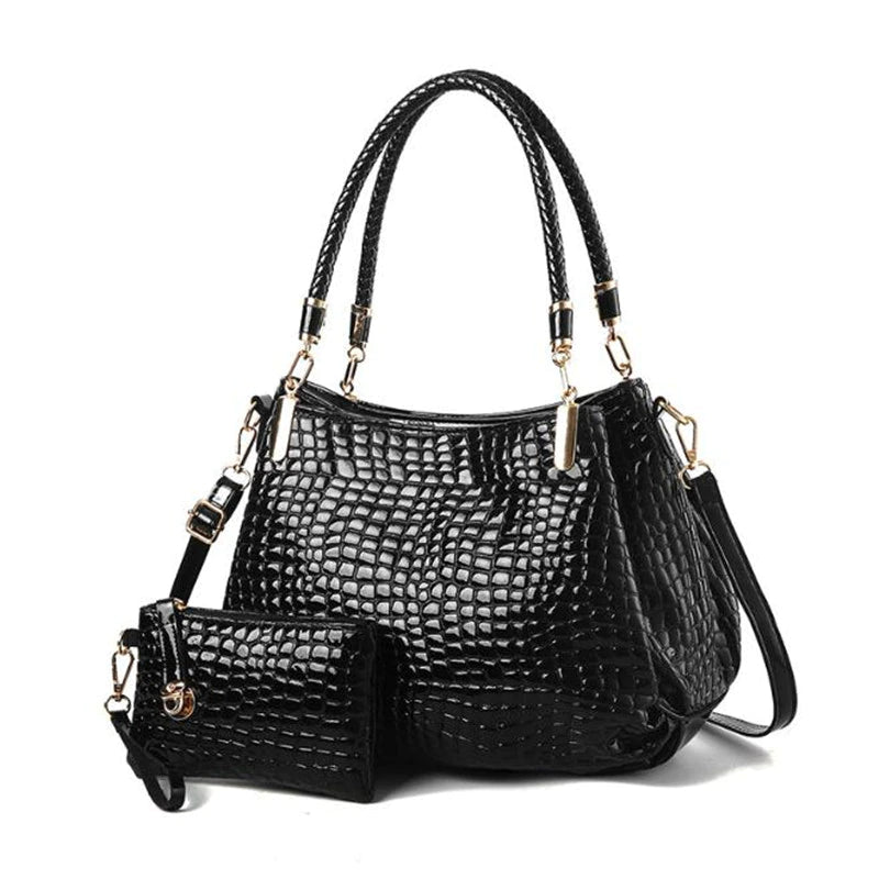 Bolsa de Couro Feminina com Carteira - Loja Fact