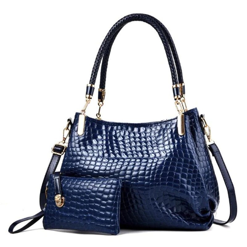 Bolsa de Couro Feminina com Carteira - Loja Fact