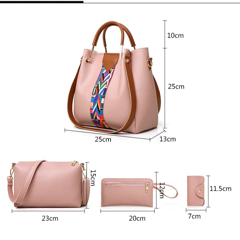 Bolsa de Couro Feminina Kit 4 Unidades - Loja Fact