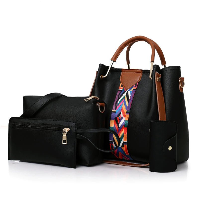 Bolsa de Couro Feminina Kit 4 Unidades - Loja Fact