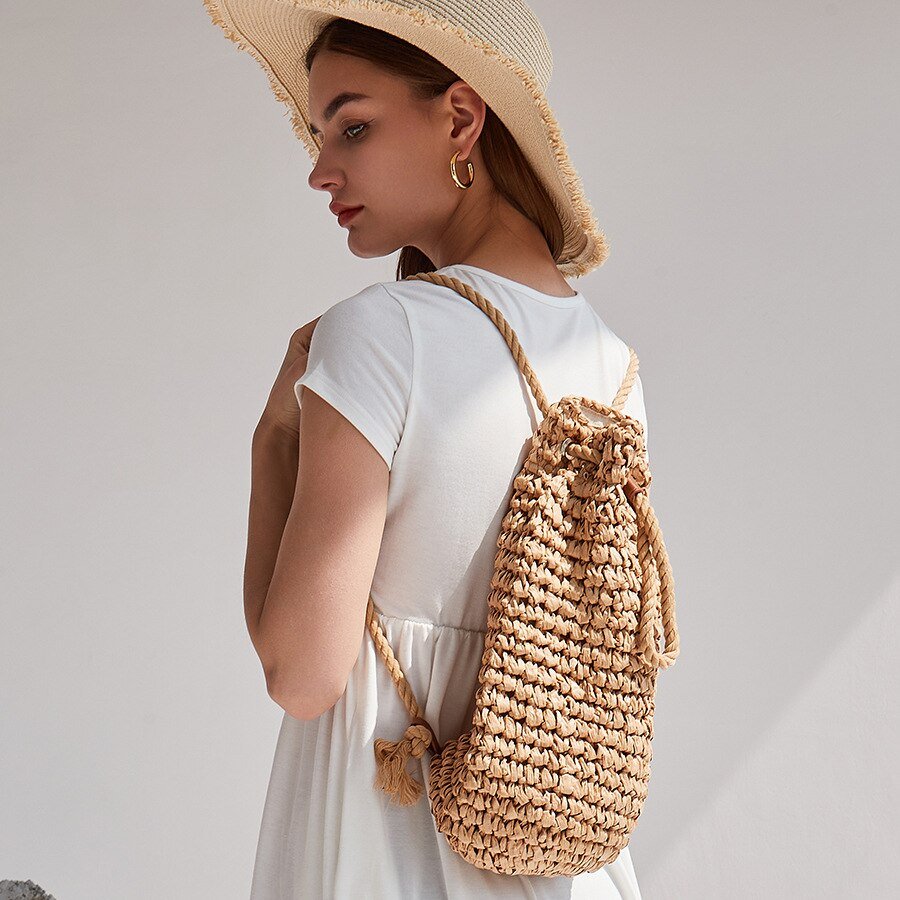 Bolsa de Palha Mochila - Loja Fact