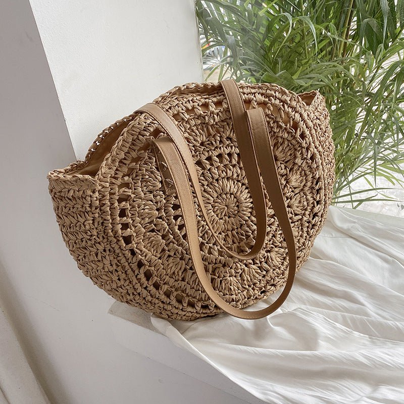 Bolsa de Praia de Palha Feita a Mão - Loja Fact
