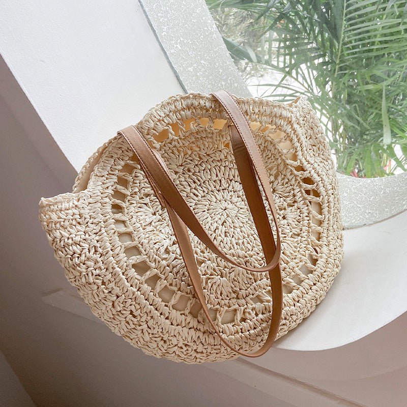 Bolsa de Praia de Palha Feita a Mão - Loja Fact