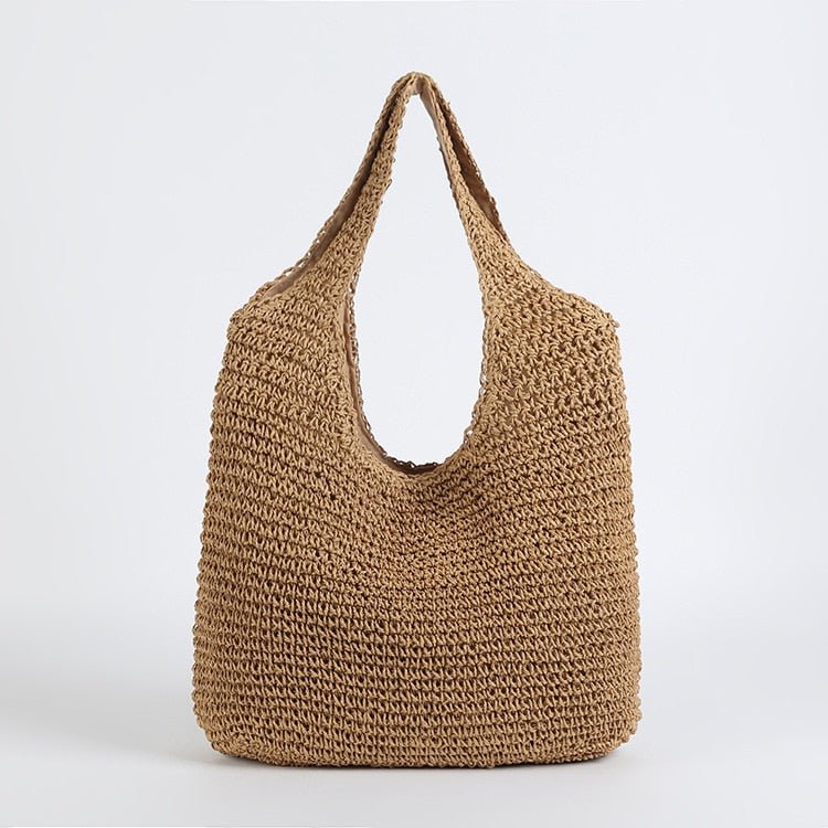 Bolsa de Praia de Palha Saco Feita a Mão - Loja Fact