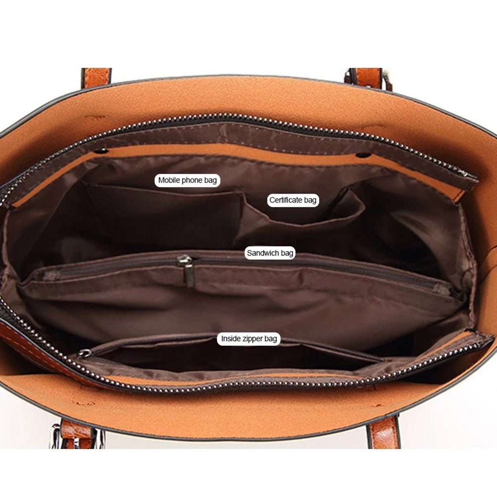 Bolsa Feminina de Couro Saco - Loja Fact