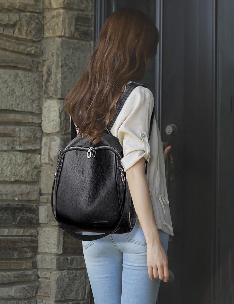 Bolsa Mochila de Couro - Loja Fact