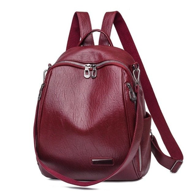 Bolsa Mochila de Couro - Loja Fact