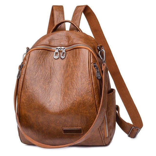 Bolsa Mochila de Couro - Loja Fact
