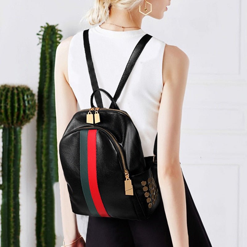Bolsa Mochila de Couro Feminina - Loja Fact