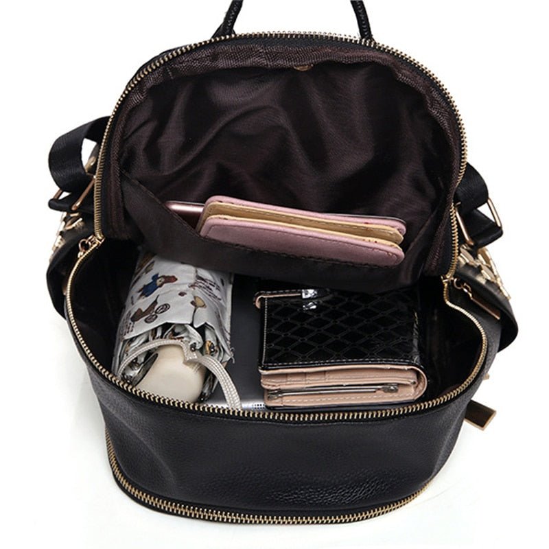 Bolsa Mochila de Couro Feminina - Loja Fact
