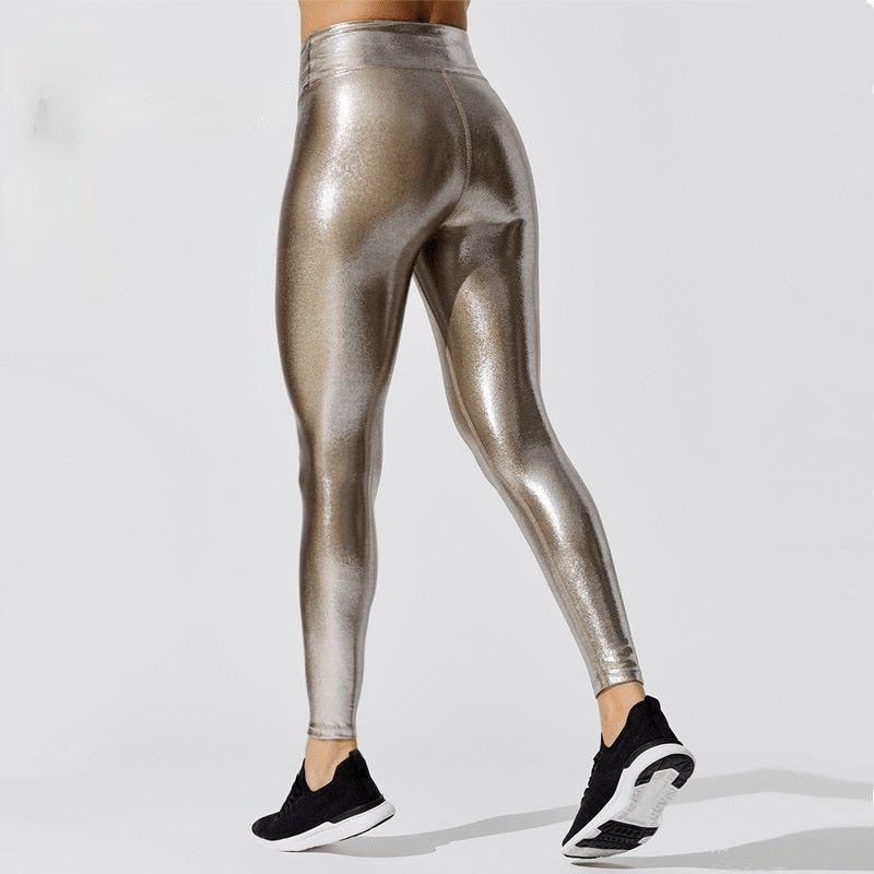 Calça Legging Tecido Metalizado - Loja Fact