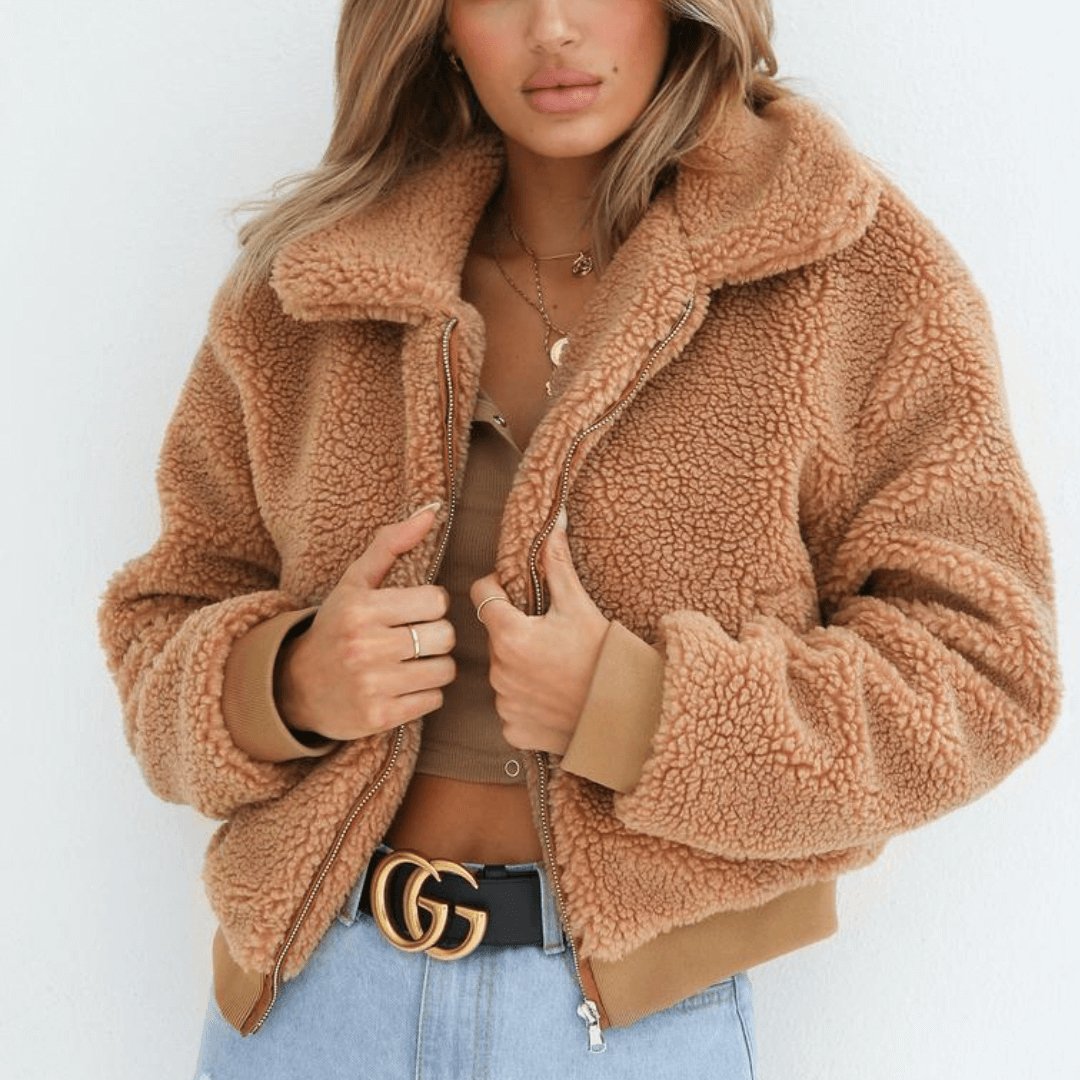 Casaco Feminino de Pelinhos Bercy - Loja Fact