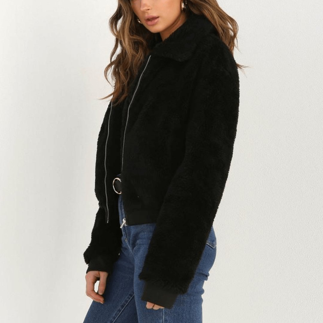 Casaco Feminino de Pelinhos Bercy - Loja Fact