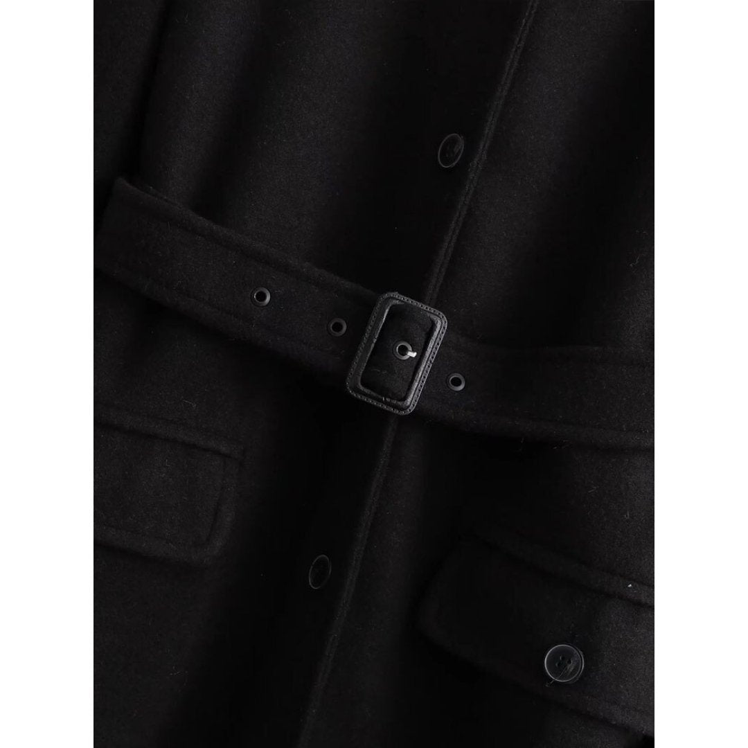 Casaco Feminino Longo de Lã Batida Dauphine - Loja Fact