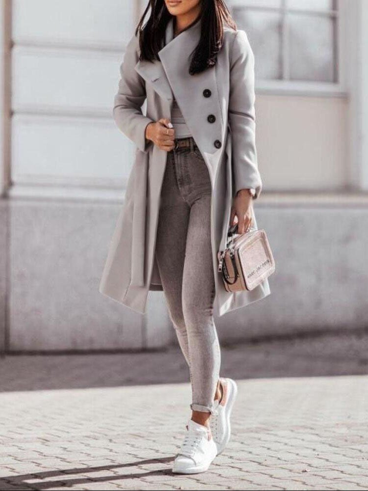 Casaco Feminino Longo Oversized Stella - Loja Fact