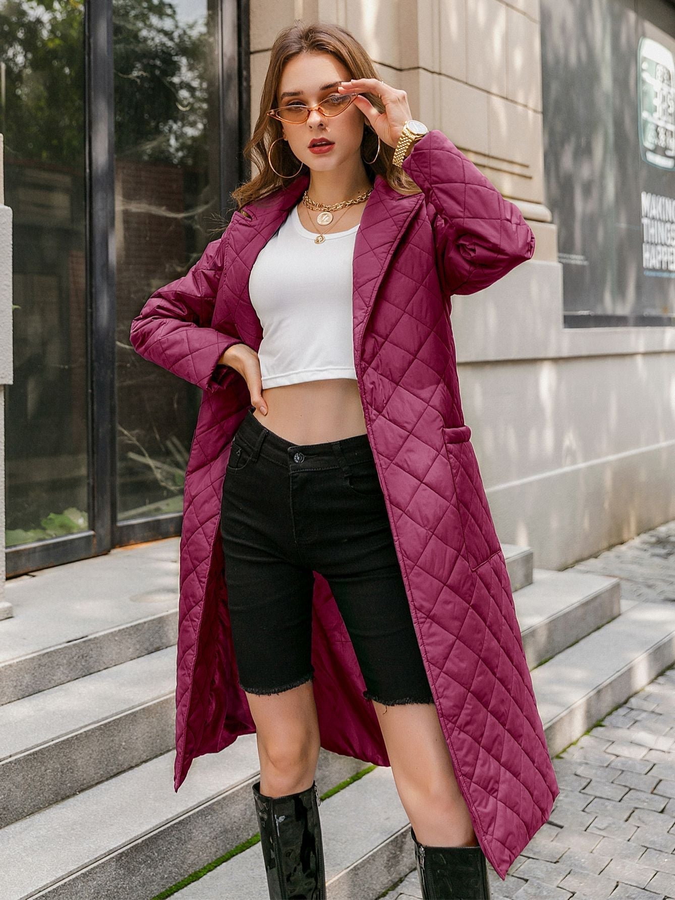Casaco Feminino Parka Alongado Stylish - Loja Fact