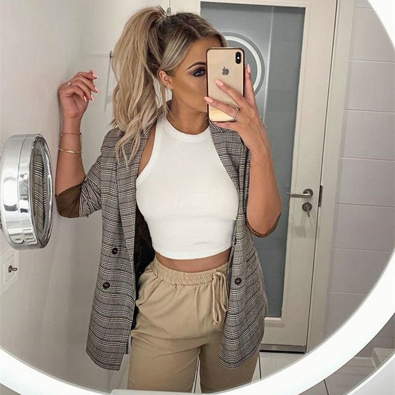 Cropped Branco de Malha - Loja Fact