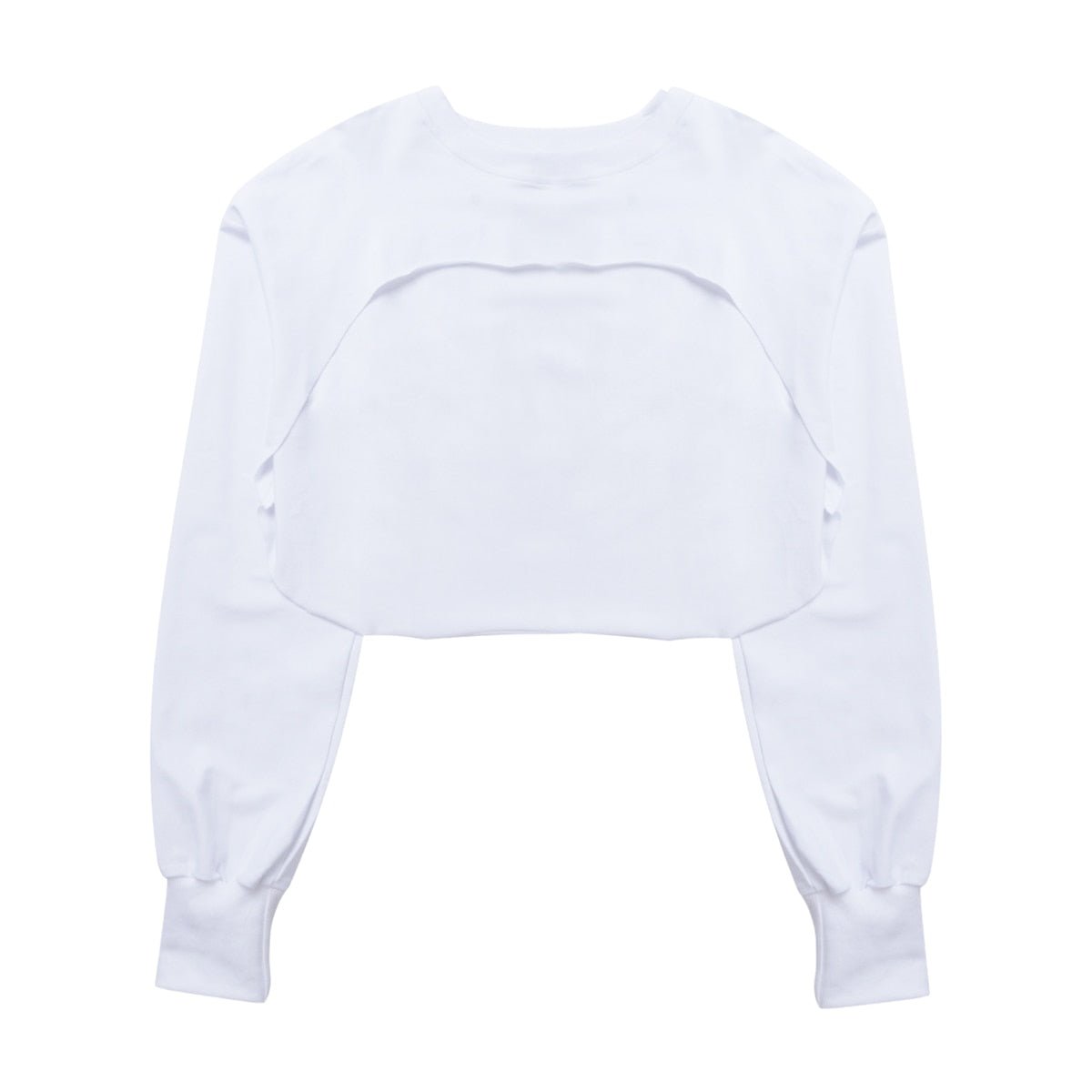 Cropped Branco Manga Longa Fact - Loja Fact