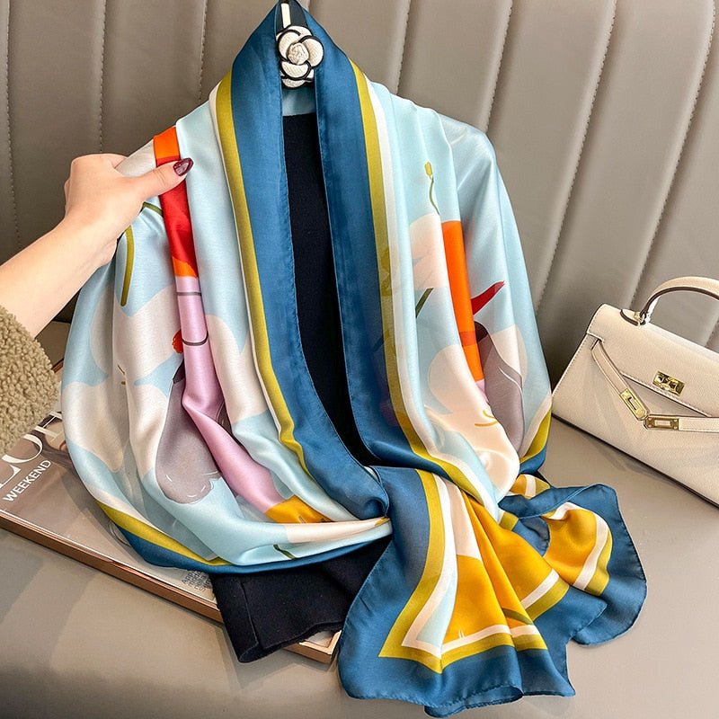 Echarpe Toque de Seda Paradise - Modelo 44 - Loja Fact