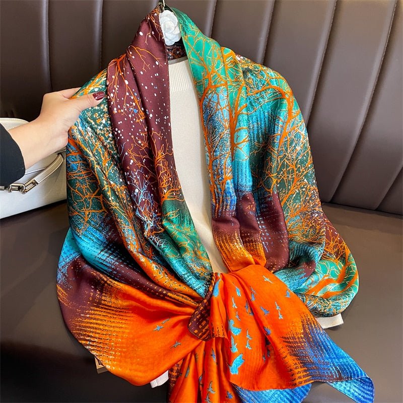 Echarpe Toque de Seda Paradise - Modelo 93 - Loja Fact