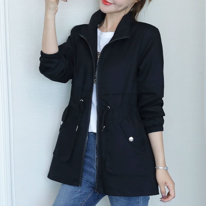 Jaqueta Feminina Casual com Regulador Amélie - Loja Fact