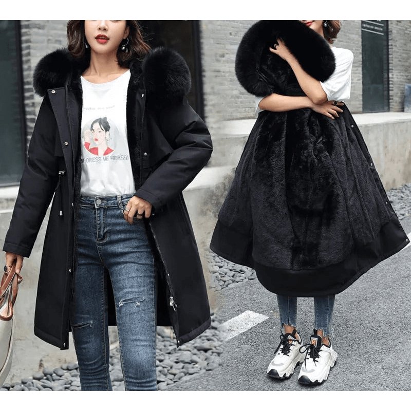 Jaqueta Feminina de Parka Forrada Florence - Loja Fact