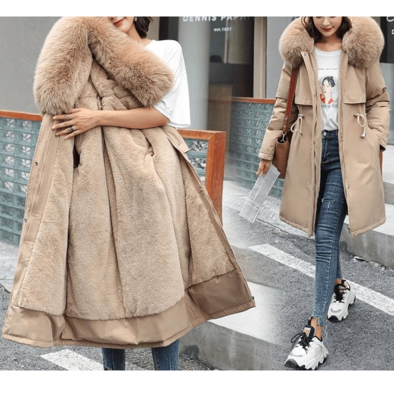 Jaqueta Feminina de Parka Forrada Florence - Loja Fact
