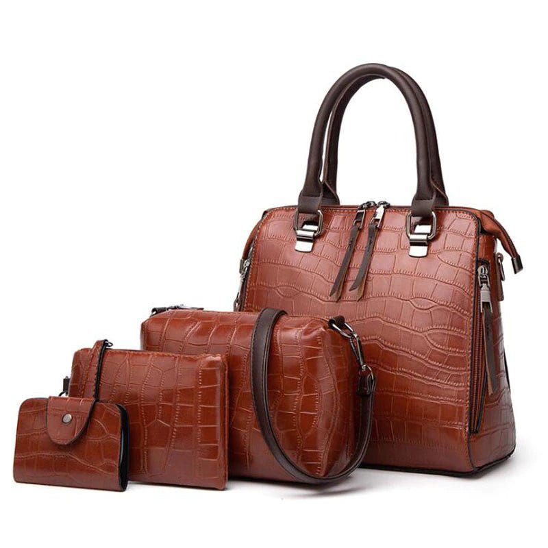 Kit Bolsa Feminina de Couro - Loja Fact