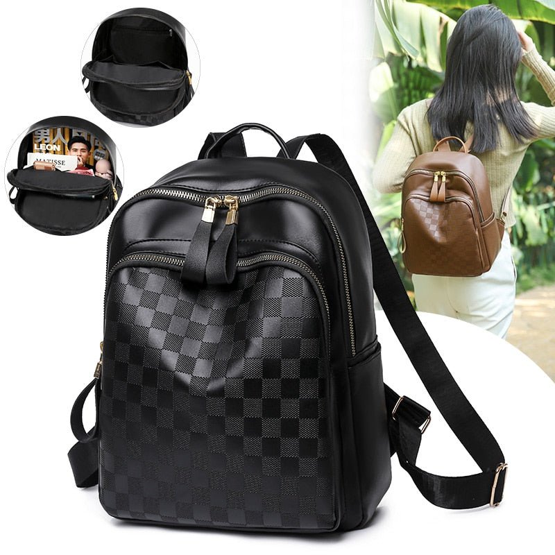 Mochila de Couro Feminina - Loja Fact