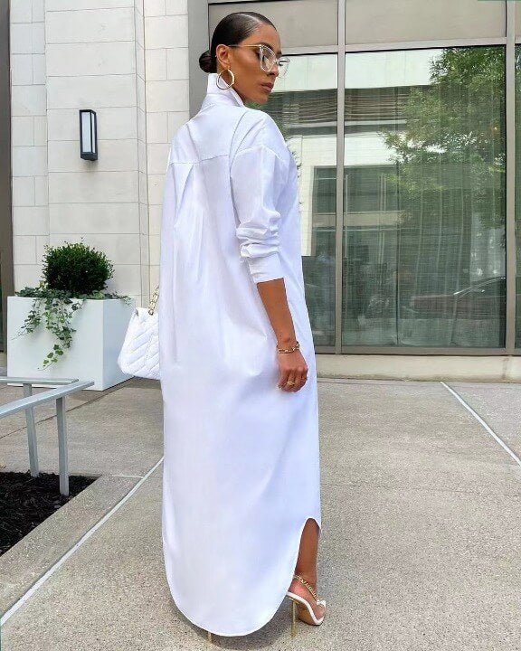 Vestido Camisa Longa Olímpia - Loja Fact
