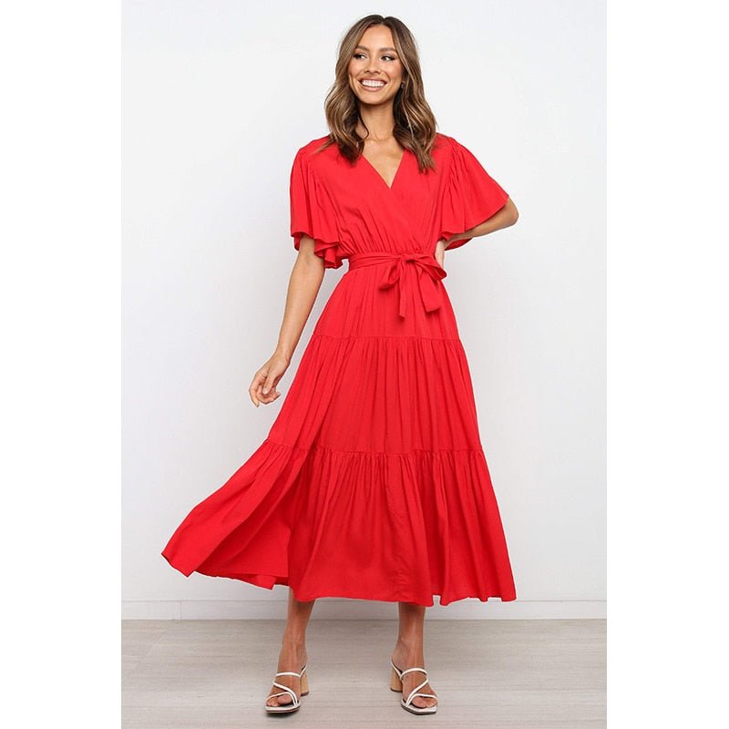 Vestido Feminino Casual Longo - Loja Fact
