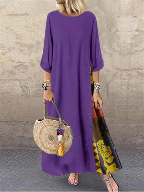 Vestido Longo Vintage Calydon - Loja Fact