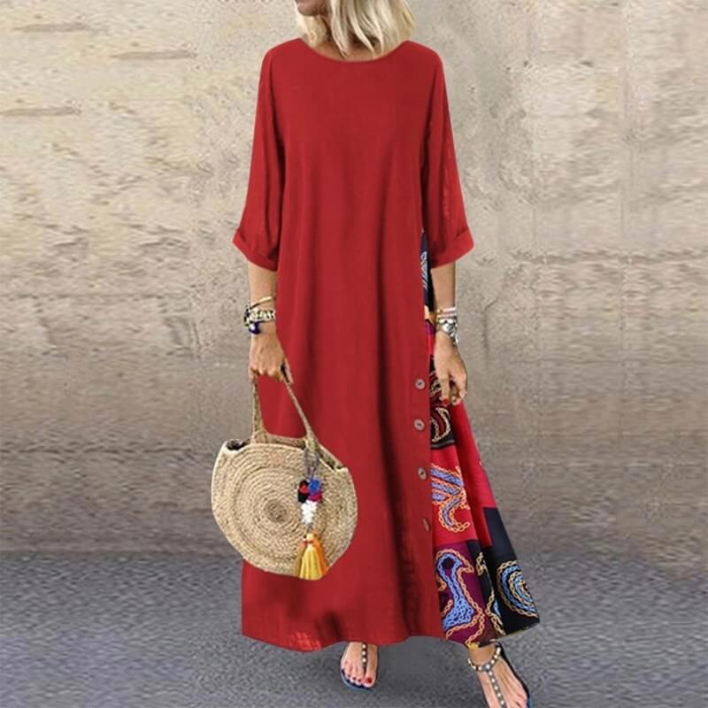 Vestido Longo Vintage Calydon - Loja Fact