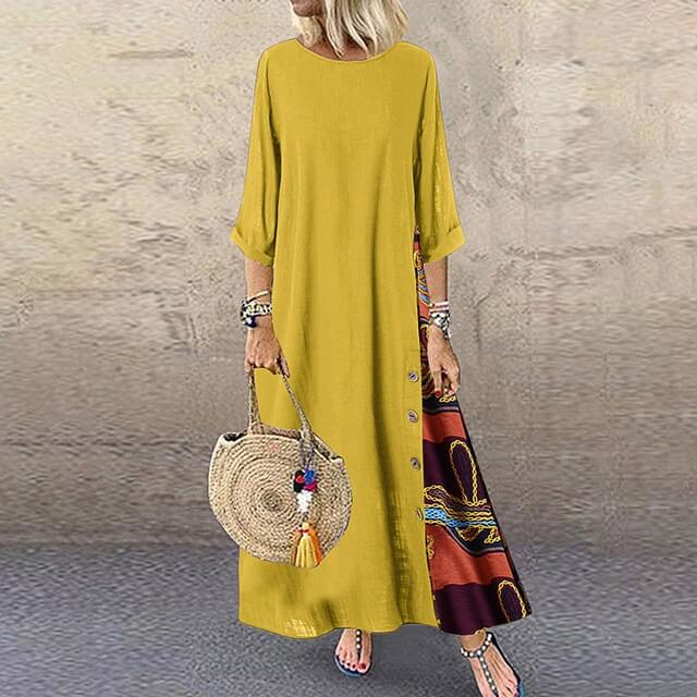 Vestido Longo Vintage Calydon - Loja Fact