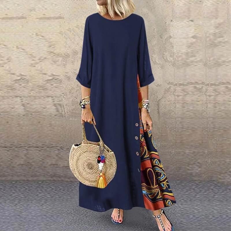 Vestido Longo Vintage Calydon - Loja Fact