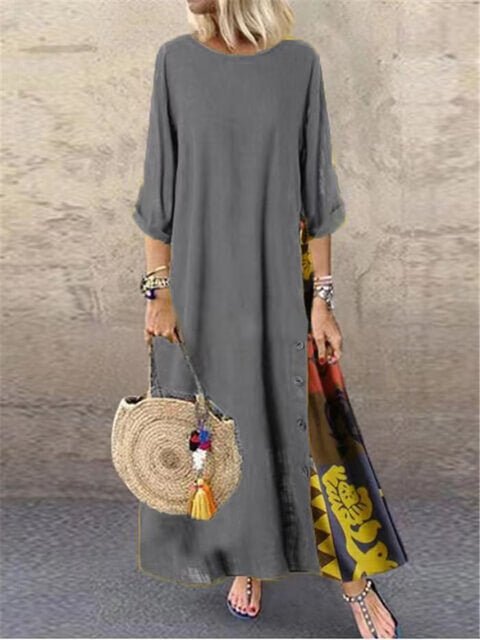 Vestido Longo Vintage Calydon - Loja Fact