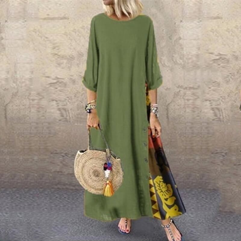 Vestido Longo Vintage Calydon - Loja Fact
