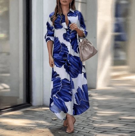 Vestido Mídi com Abotoamento Belle - Loja Fact