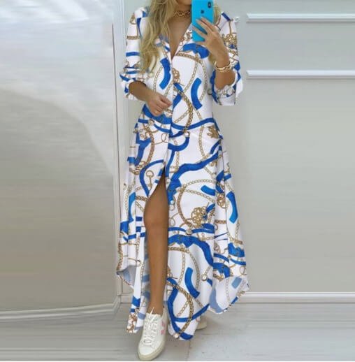 Vestido Mídi com Abotoamento Belle - Loja Fact