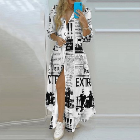 Vestido Mídi com Abotoamento Belle - Loja Fact