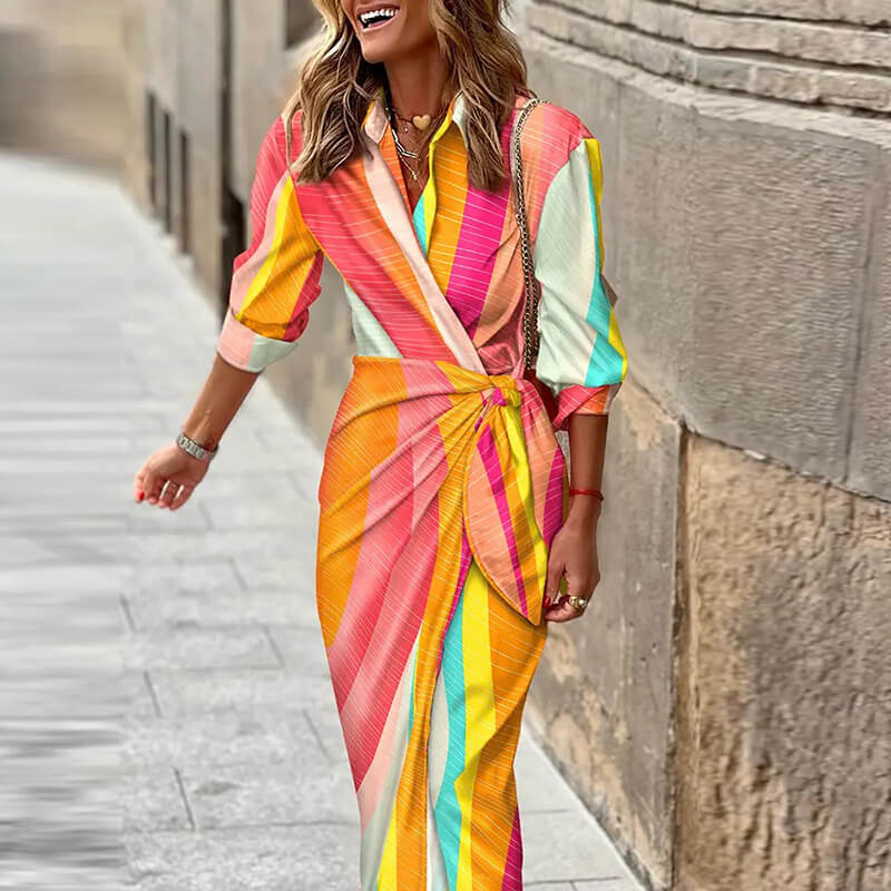 Vestido Mídi Transpassado Rubis - Loja Fact