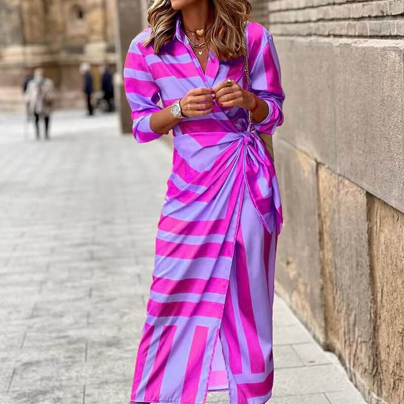Vestido Mídi Transpassado Rubis - Loja Fact