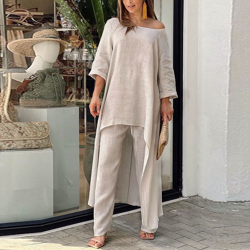 Conjunto de Linho Alongado Amanda