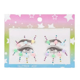 Adesivo Facial de Pedraria Autocolante com Strass 12cm Reutilizável para Maquiagem Artística e Carnaval - Innovare