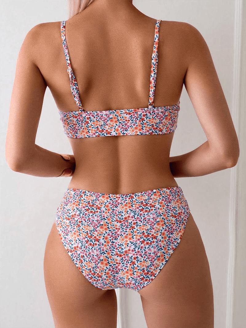 Biquíni Floral High Waist - Camila - Ziora