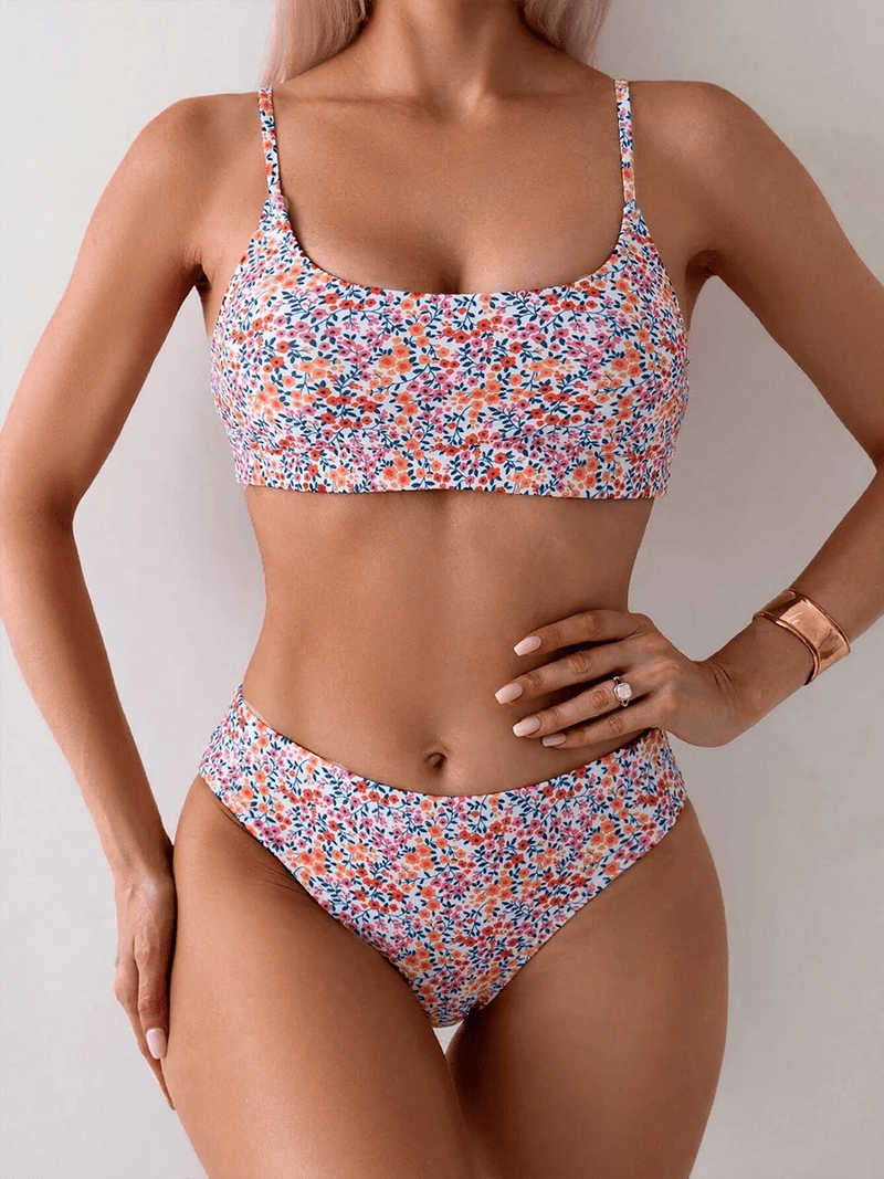 Biquíni Floral High Waist - Camila - Ziora