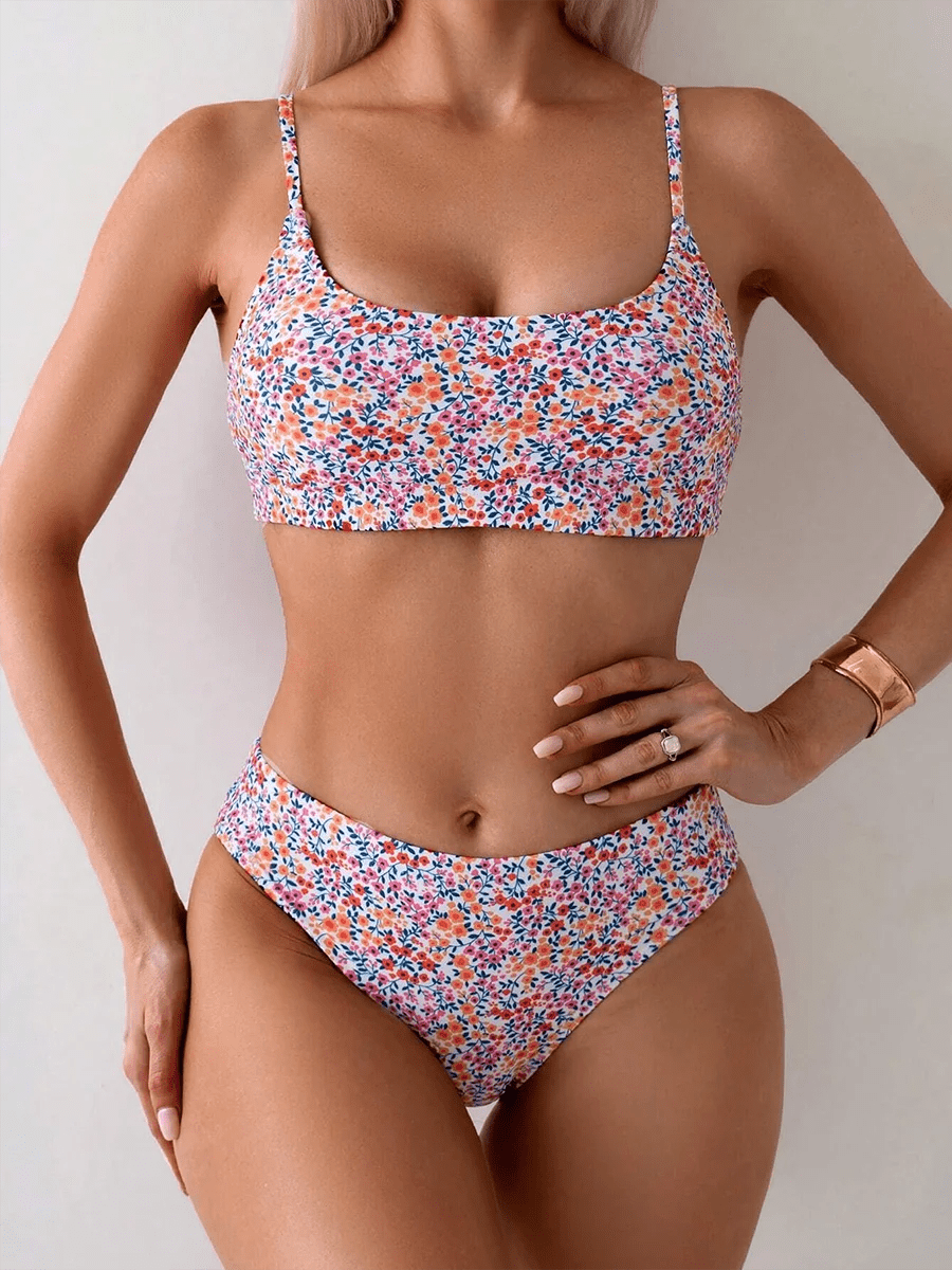 Biquíni Floral High Waist - Camila - Ziora