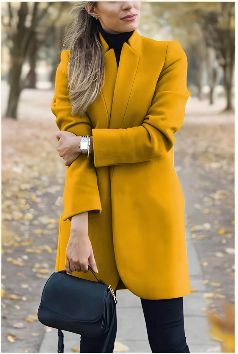 Blazer Alongado de Lã Batida Briseis - Vista Ladies
