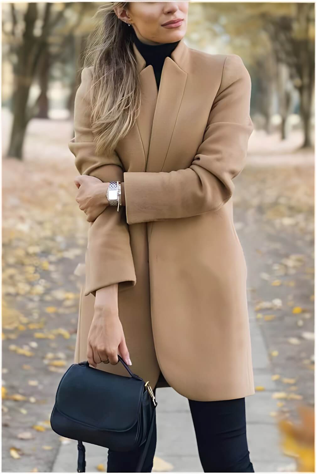Blazer Alongado de Lã Batida Briseis - Vista Ladies